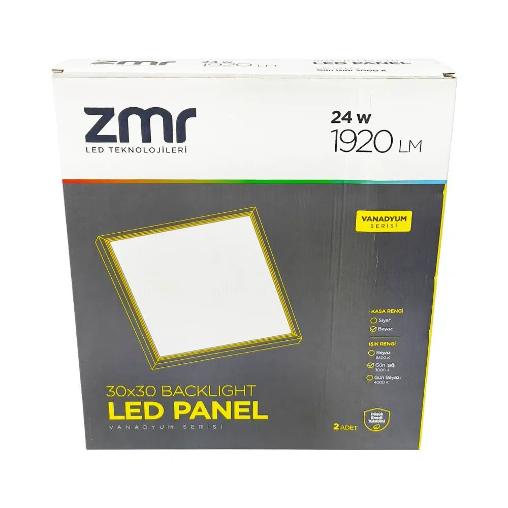 Zmr 24W 30x30cm Clip-in Panel Led Armatür 3200K (Günışığı) - 5