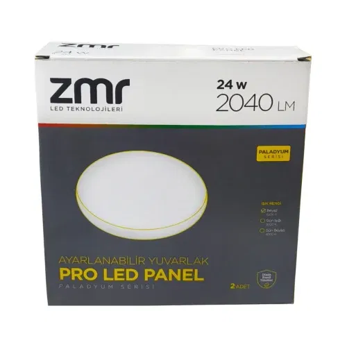 Zmr 24W Ayarlanabilir Sıvaaltı Panel Led Armatür 6500K (Beyaz) - 4