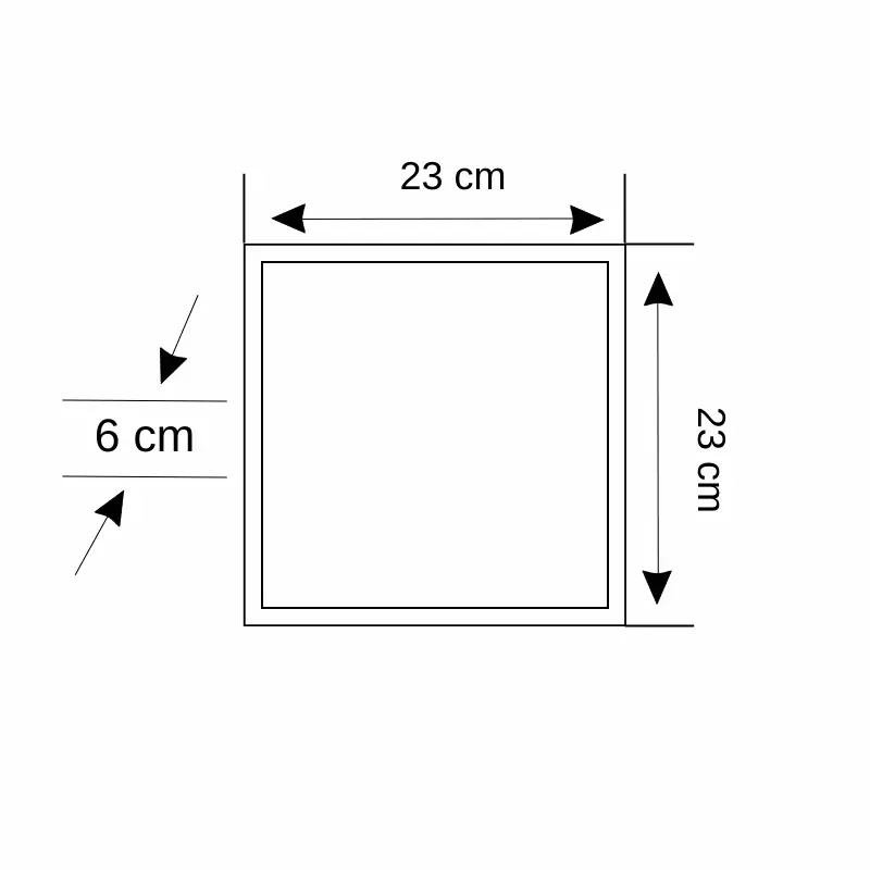 Zmr 24W Sıvaüstü Kare Dış Mekan Led Armatür 6500K (Beyaz) - 3