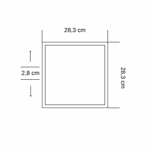 Zmr 24W Sıvaüstü Kare Panel Led Armatür 6500K (Beyaz) - 3
