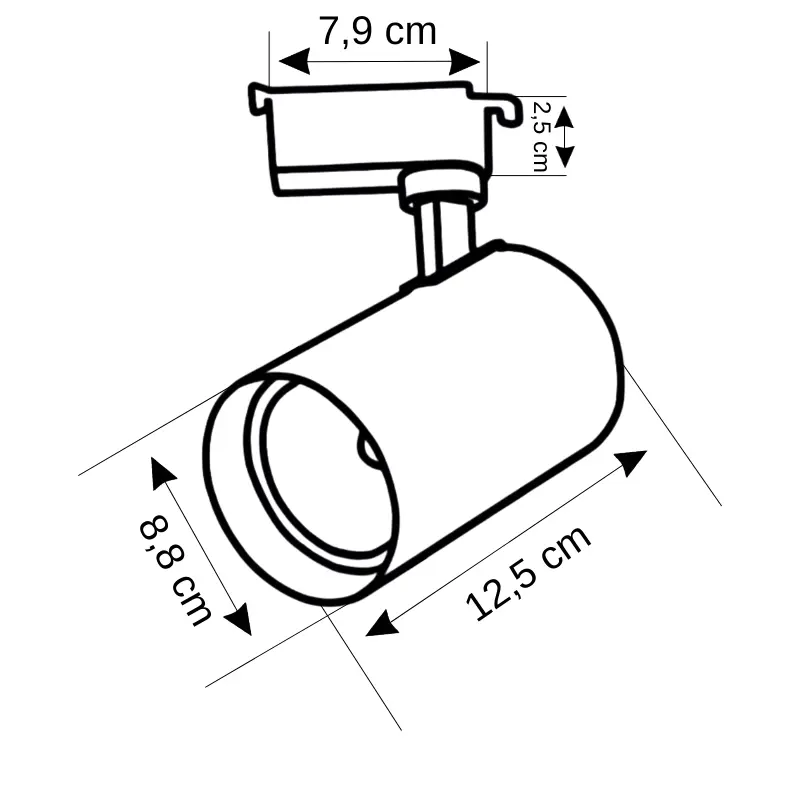 Zmr 30W Ray Spot Beyaz Kasa 3000K (Günışığı) - 2