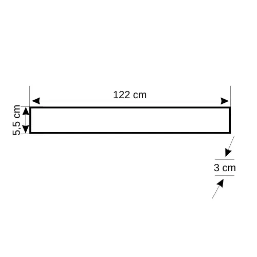 Zmr 36W Kırlangıç Etanj Dış Mekan Led Armatür120cm 3200K (Günışığı) - 3