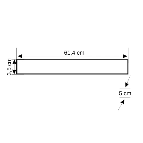 Zmr 40W Lineer Ray Spot Beyaz Kasa Opak 3000K (Günışığı) - 3