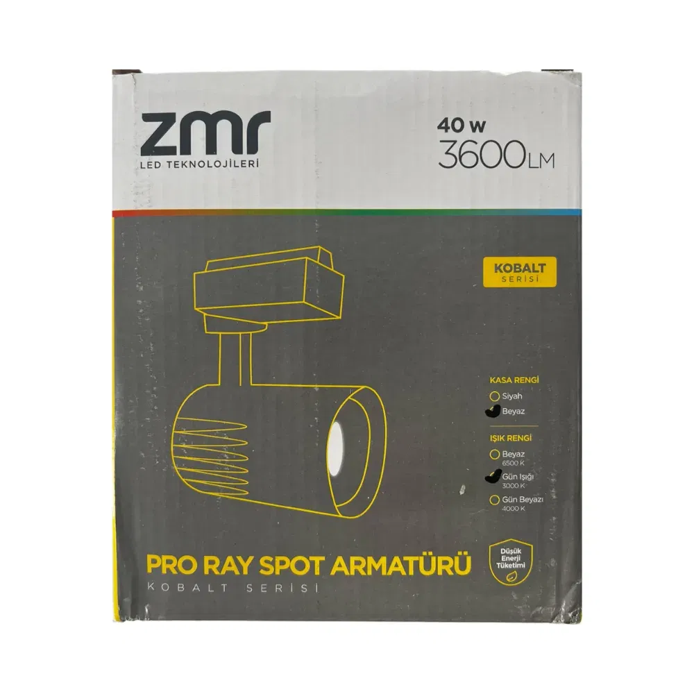 Zmr 40W Pro Ray Spot Beyaz Kasa 3000K (Günışığı) - 3