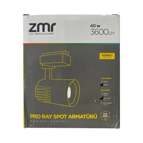 Zmr 40W Pro Ray Spot Beyaz Kasa 3000K (Günışığı) - 3