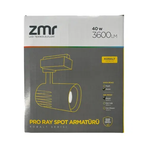 Zmr 40W Pro Ray Spot Beyaz Kasa 6500K (Beyaz) - 3