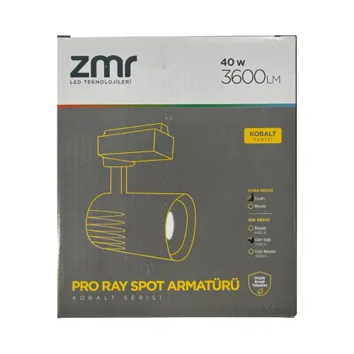 Zmr 40W Pro Ray Spot Siyah Kasa 3000K (Günışığı) - 3