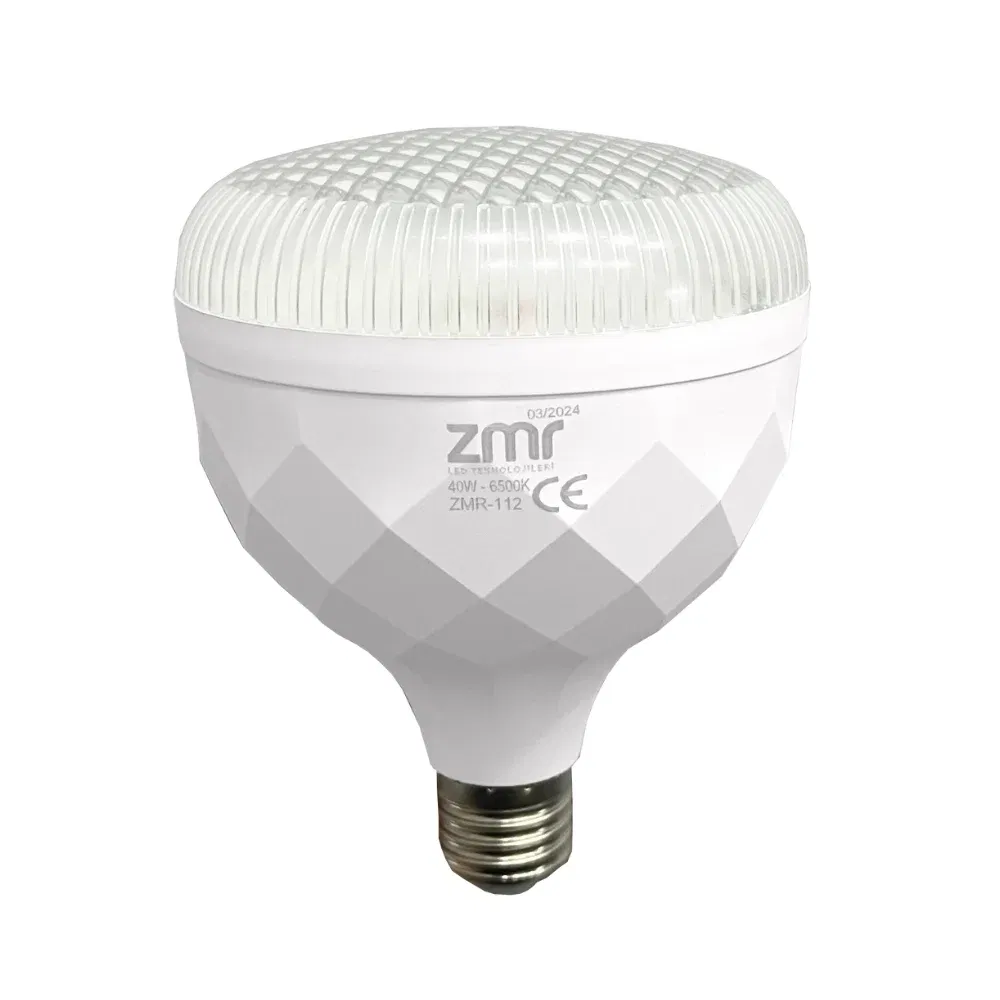 Zmr 40W Torch Kristal Camlı T-Bulb Led Ampul E27 Duy 6500K (Beyaz) - 1